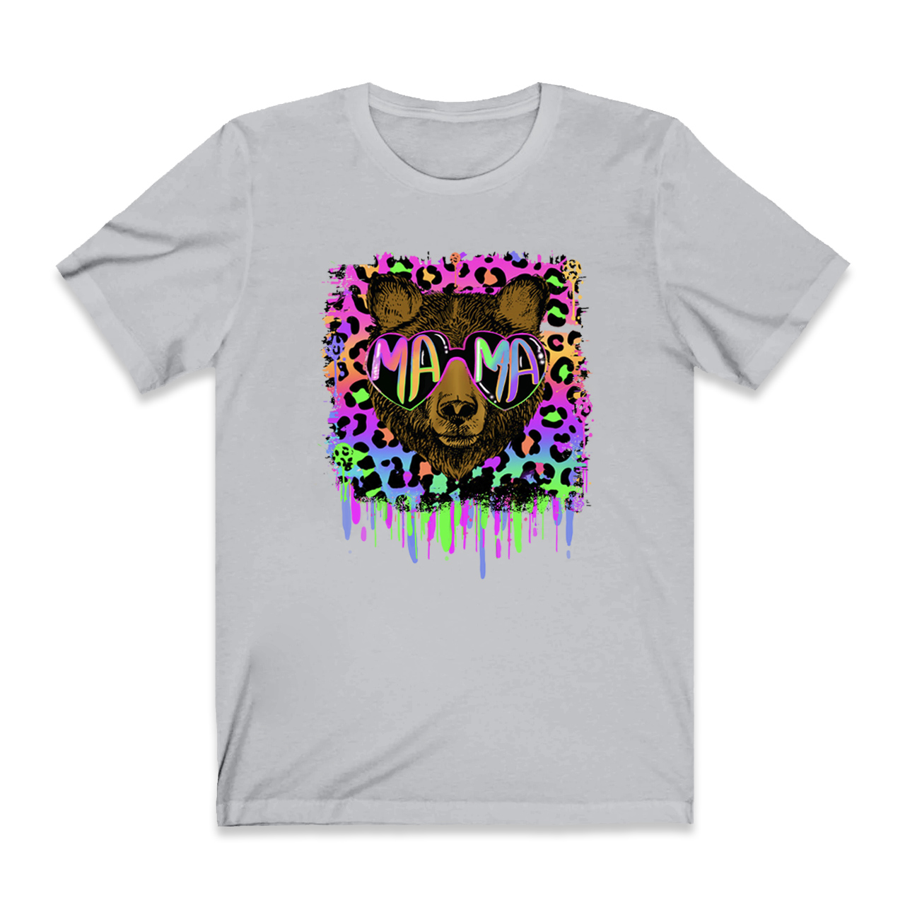 Vibrant Neon Mama Bear Shirt