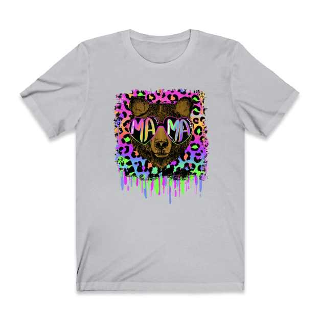 Vibrant Neon Mama Bear Shirt