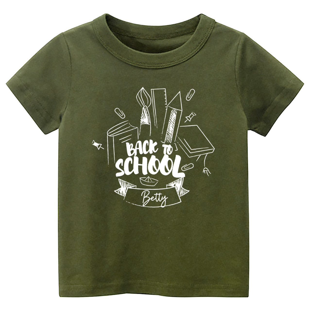 Personalized Toddler Name Back to School Shirt