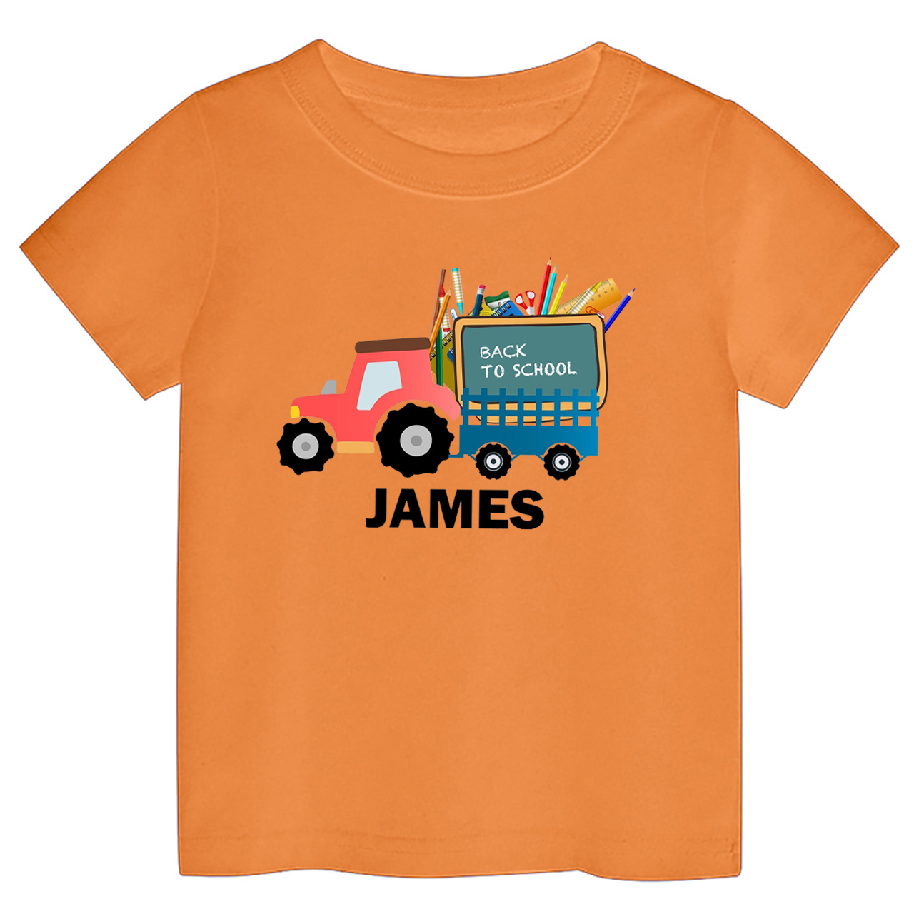 Personalized School Tractor With Kids Name
