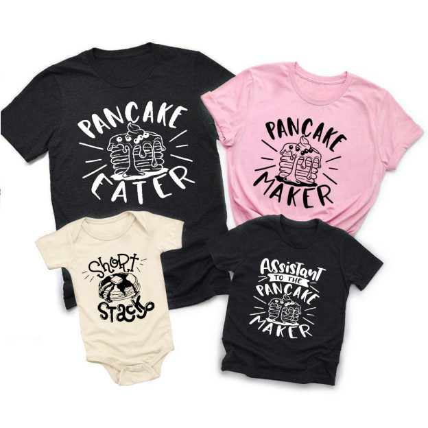 Matching Pancake Maker Family T-Shirts