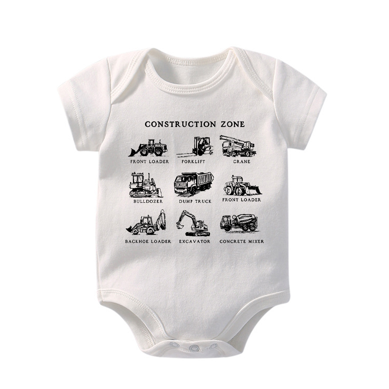 Construction Zone Baby Bodysuit