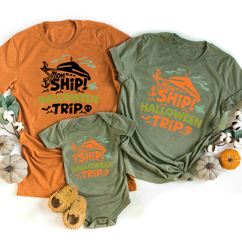 Halloween Ship Trip Family Matching Shirt