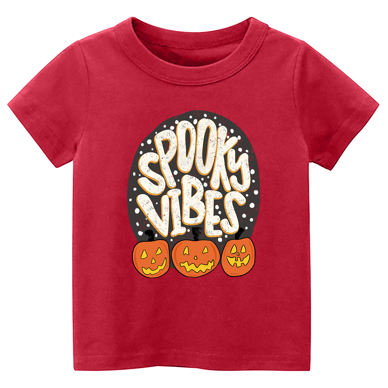 Spooky Vibes Toddler Retro Halloween Shirt