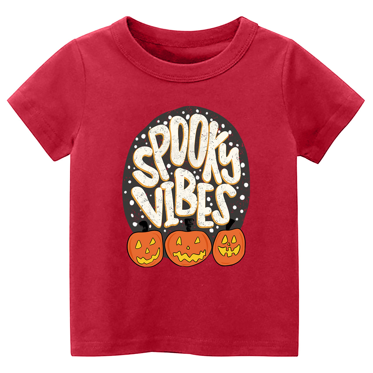 Spooky Vibes Toddler Retro Halloween Shirt