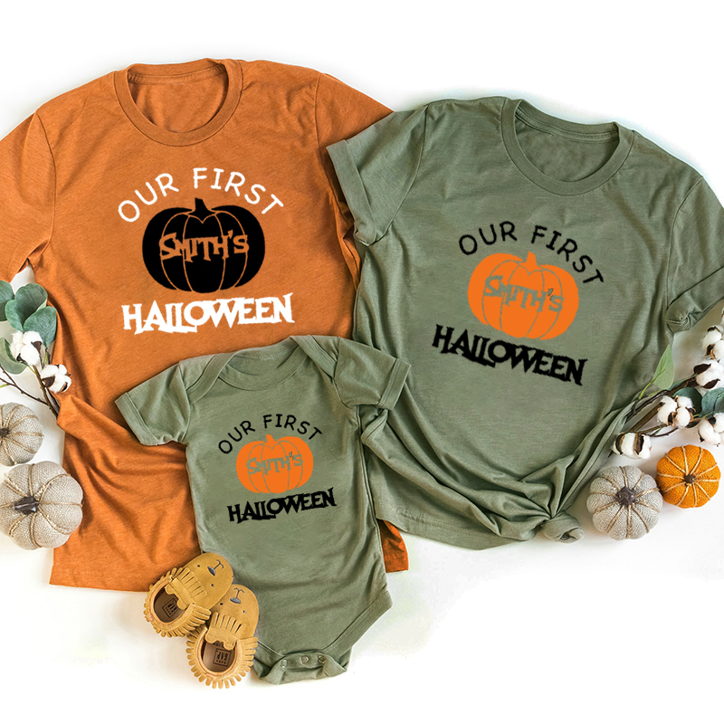 Personalized First Halloween Family Matching Shirts
