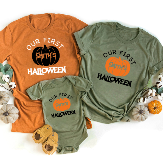 Personalized First Halloween Family Matching Shirts