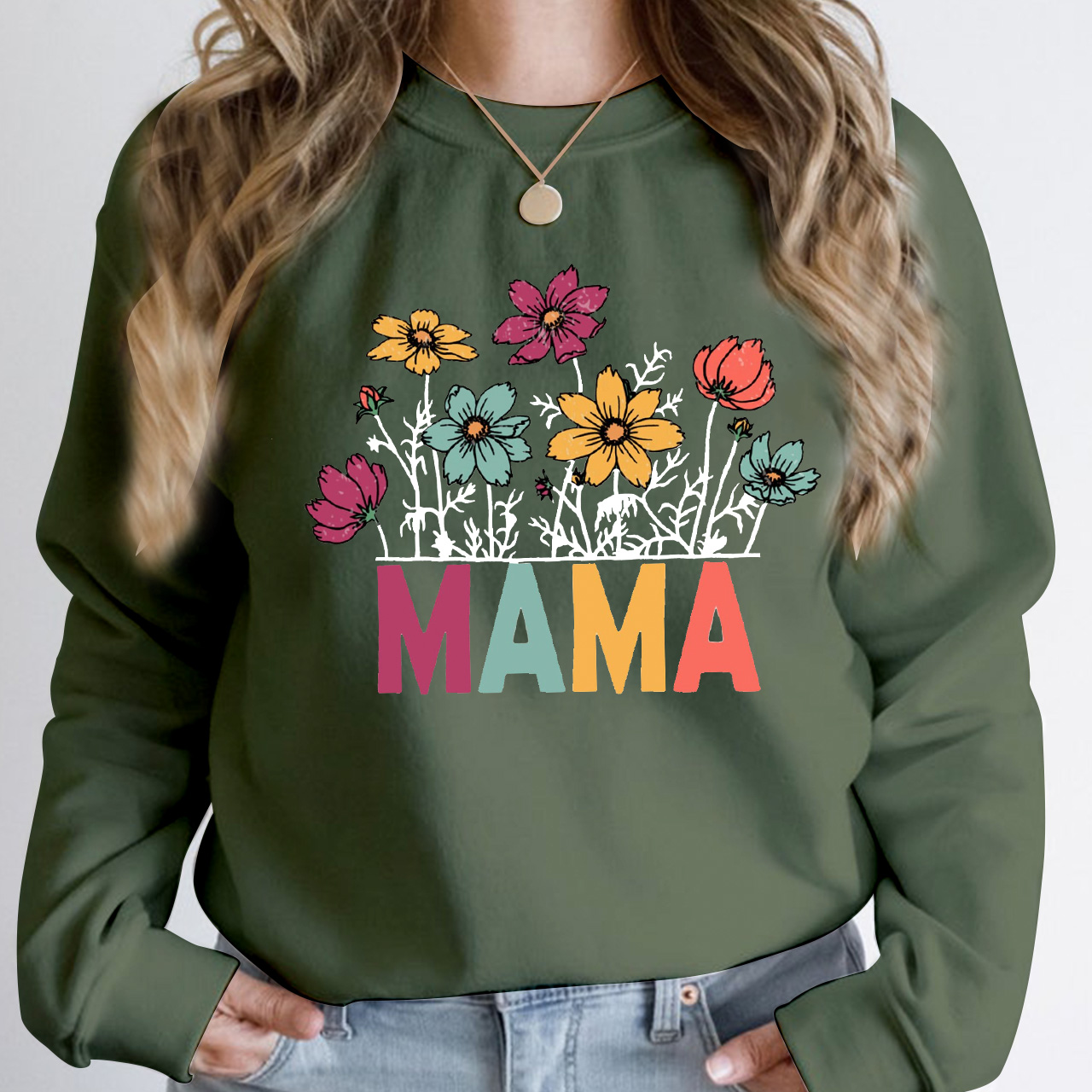 Flowers Mama Trendy Sweatshirt