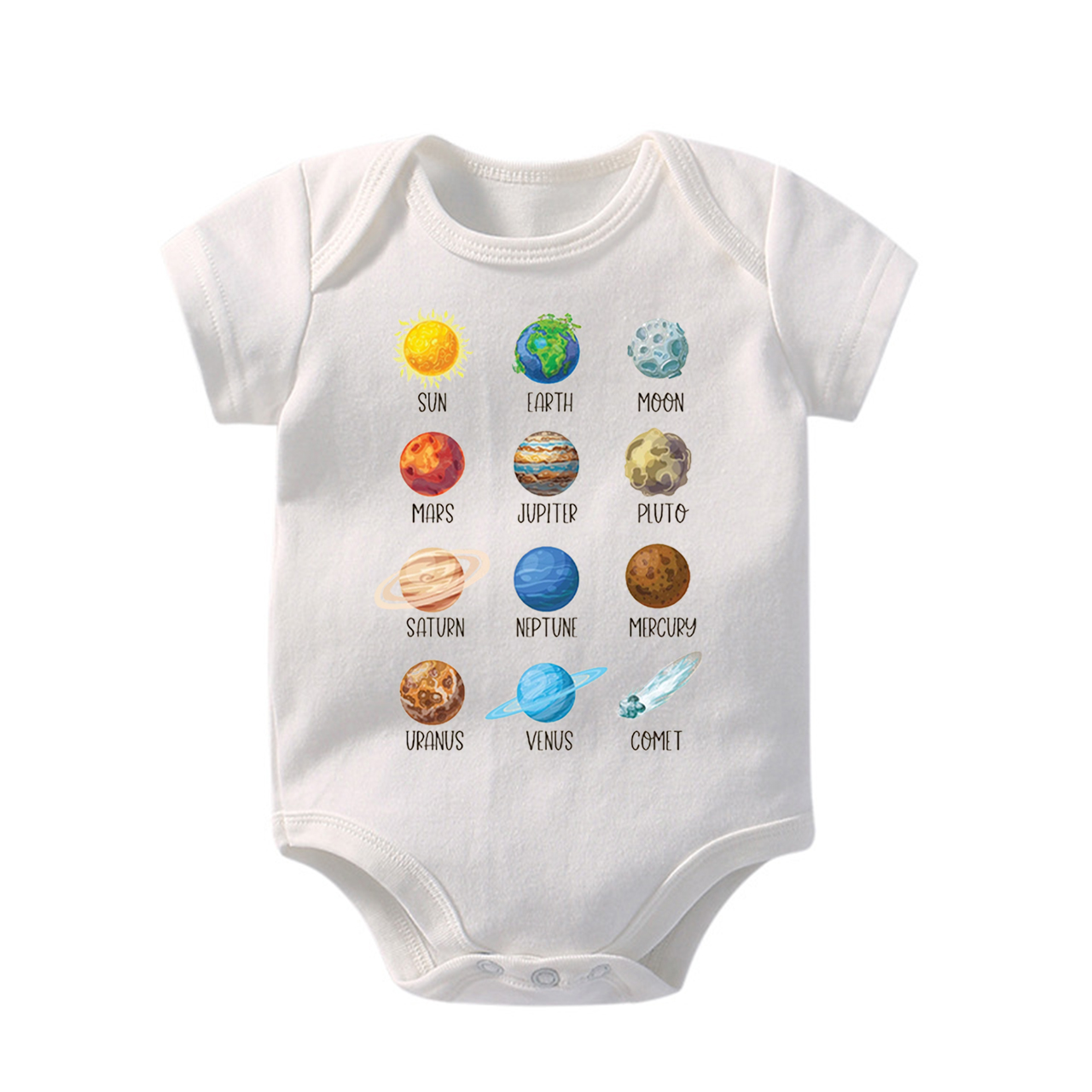 Planets Astronaut Earth Day Baby Bodysuit