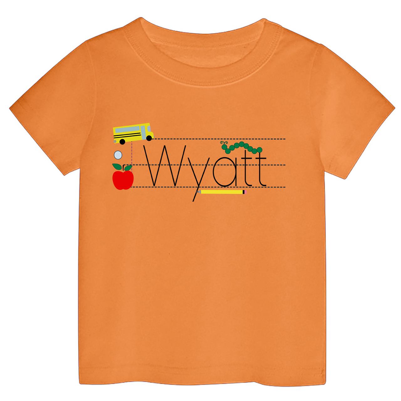 Personalized Monogrammed Line Spectrum Back to School Shirt