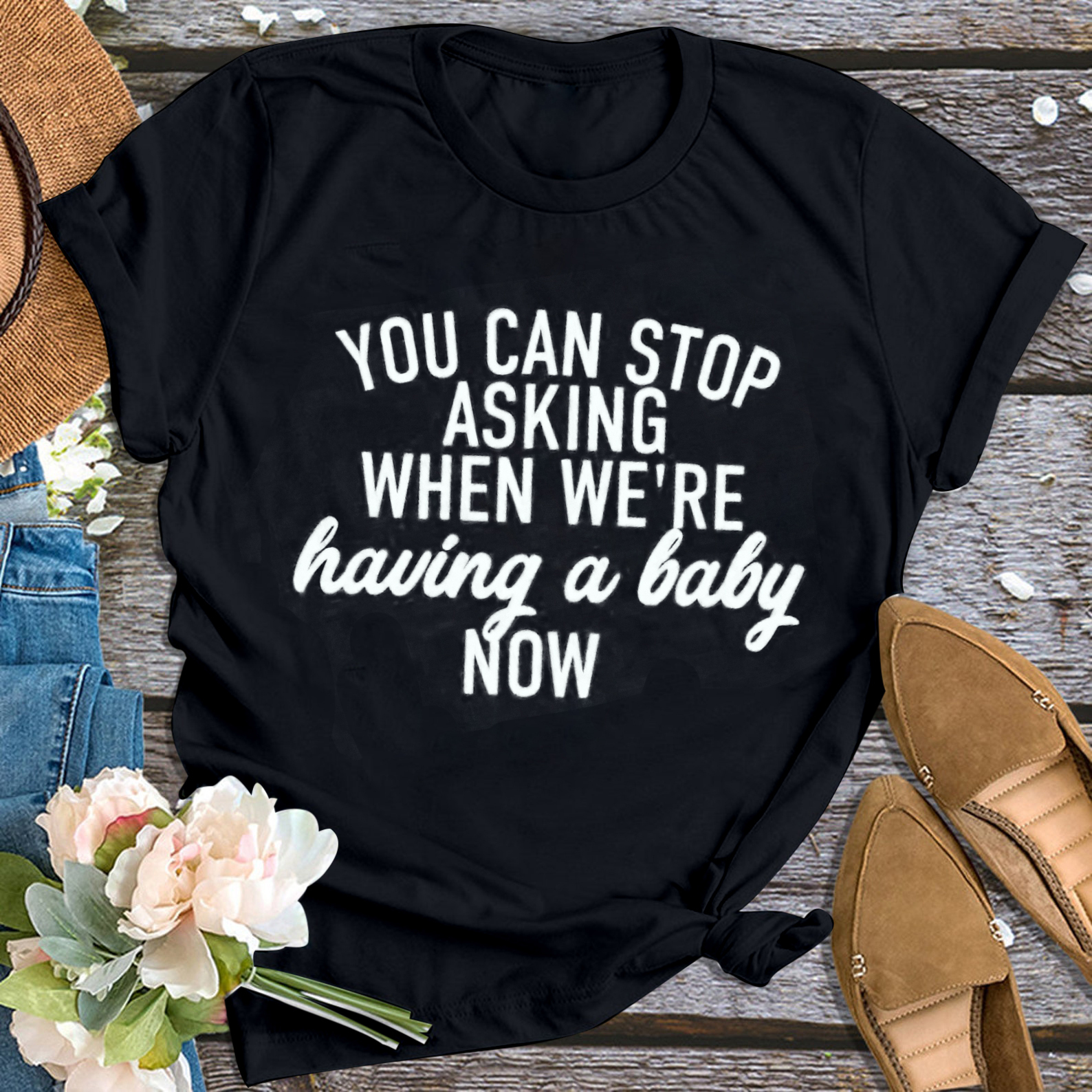 Couple Pregnancy Announcement Shirts For Dad And Mom