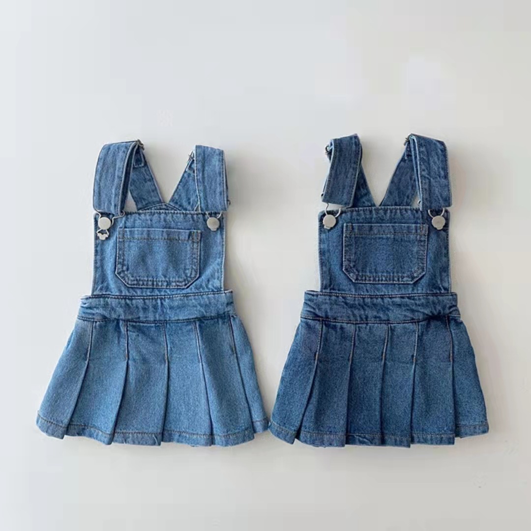 Girls' Denim Suspender Dress Sale-Beepumpkin™