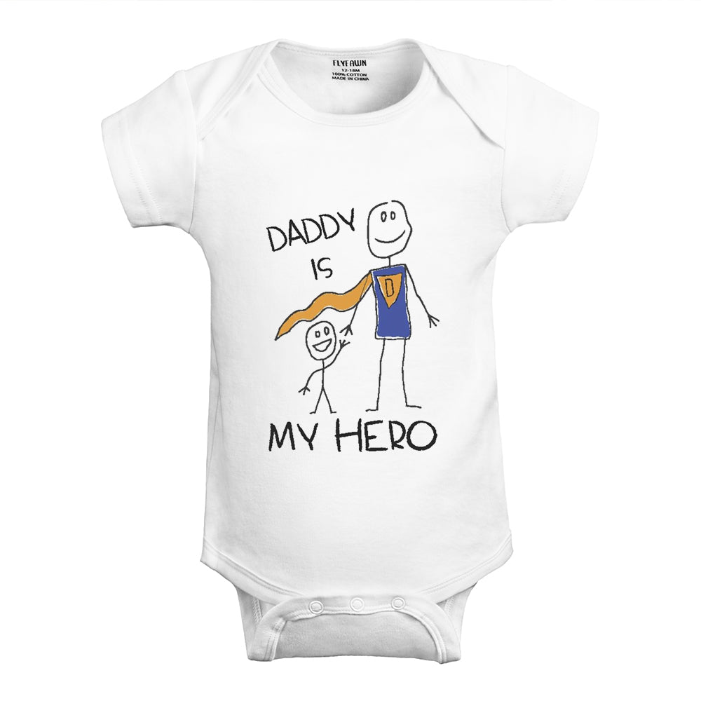 Daddy Is My Hero Baby Bodysuit