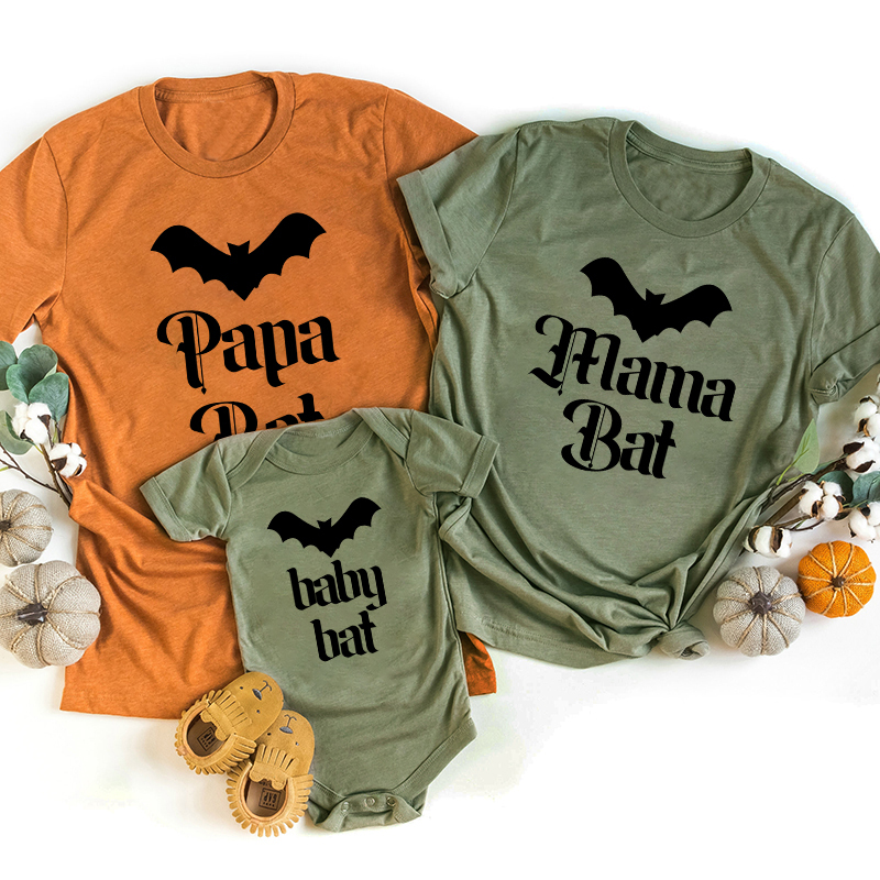 Halloween Bat Family Matching Shirt 