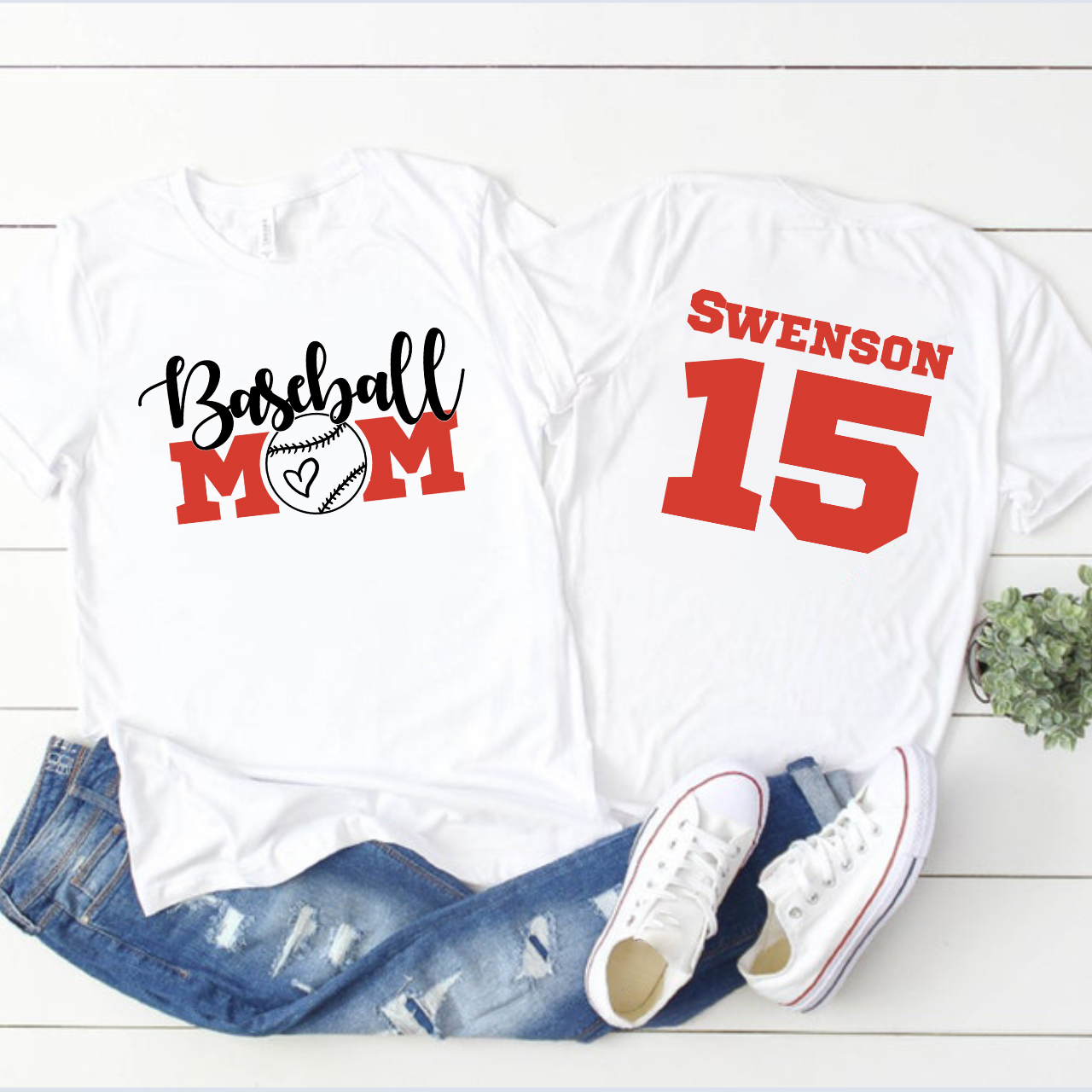 Personalized Baseball Mom Sport T-Shirt