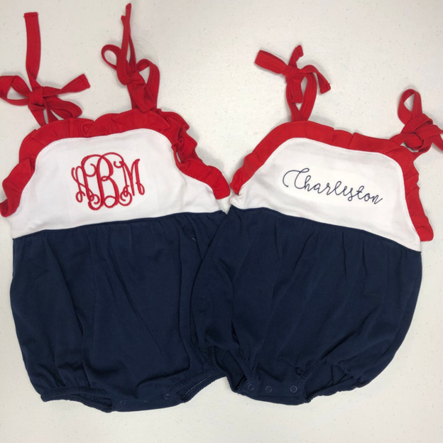 Personalized Girls Romper 0-24M