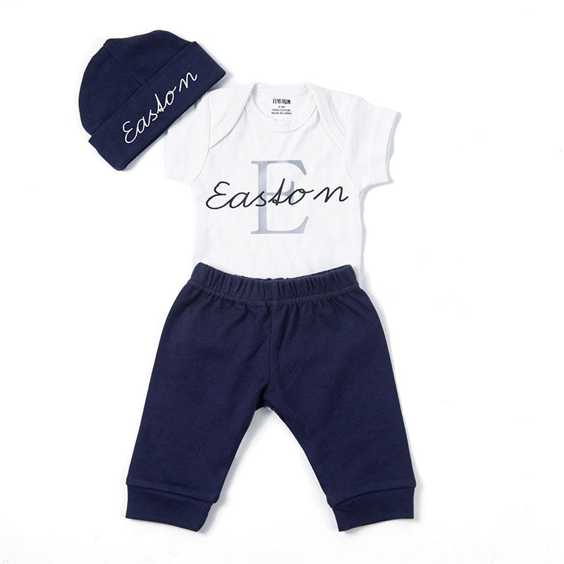 Personalized Baby Outfit Sets (Big Letter)