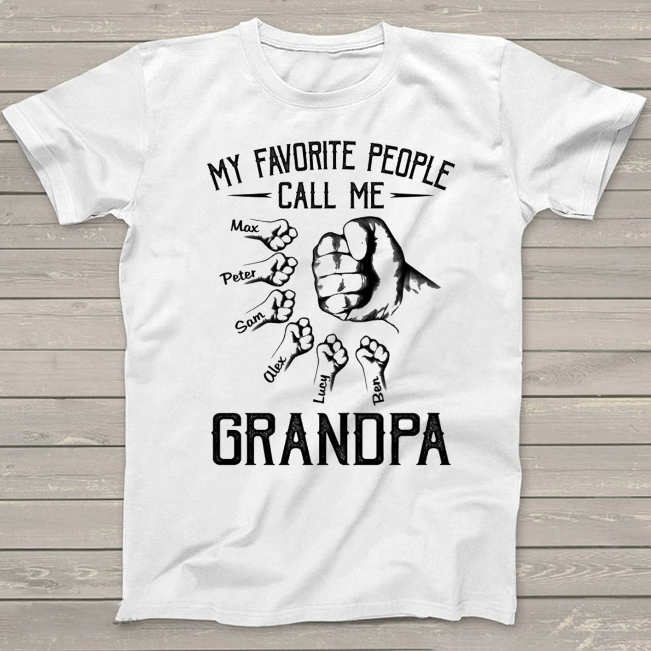Call Me Grandpa Shirt Personalized With Name