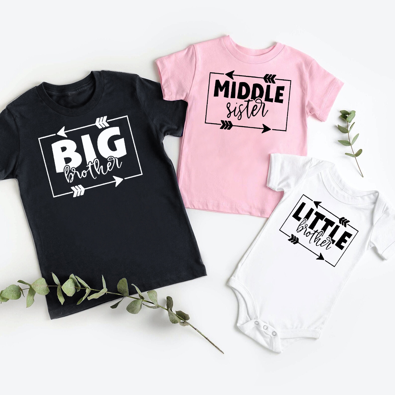Arrow Personalized Siblings Family Matching Shirt