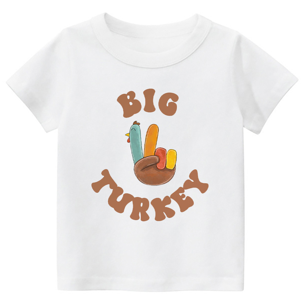 Big Turkey Thanksgiving Toddler Retro Shirt