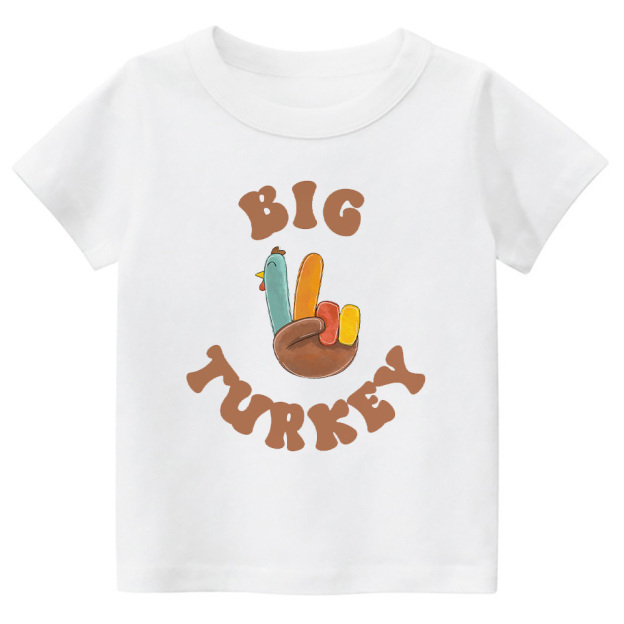 Big Turkey Thanksgiving Toddler Retro Shirt