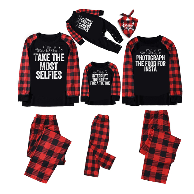 Most Likely Christmas Party Family Matching Pajamas