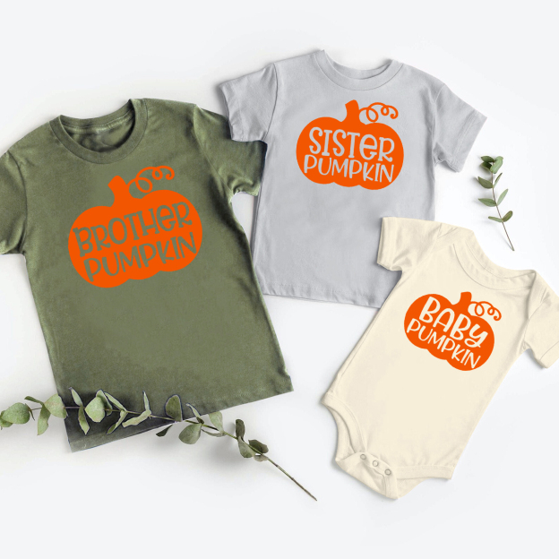 Personalized Pumpkin  Family Matching Shirt