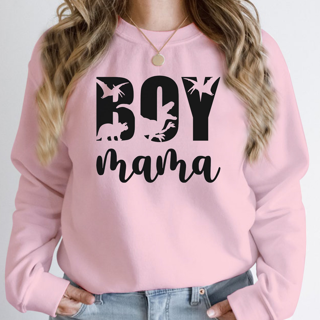 Boy Mama Dinosaur Club Sweatshirt