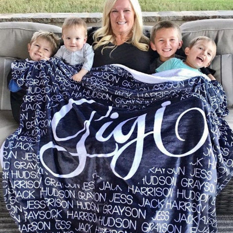 Personalized Grandparent Blanket