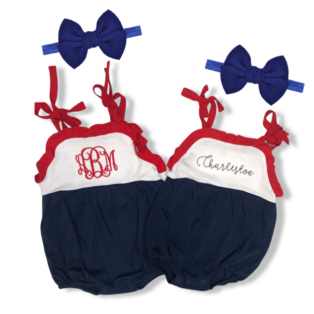 Personalized Girls Romper 0-24M