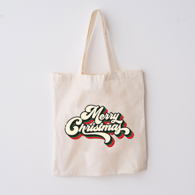 Christmas Vintage Color Tote Bag