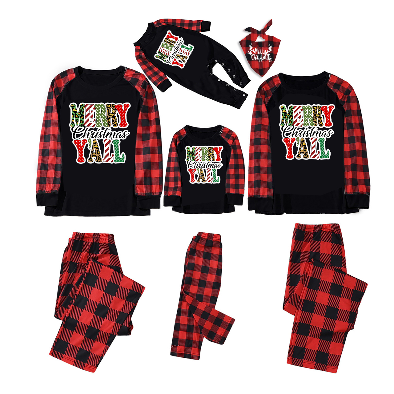 Merry Christmas Y'all Family Matching Pajamas