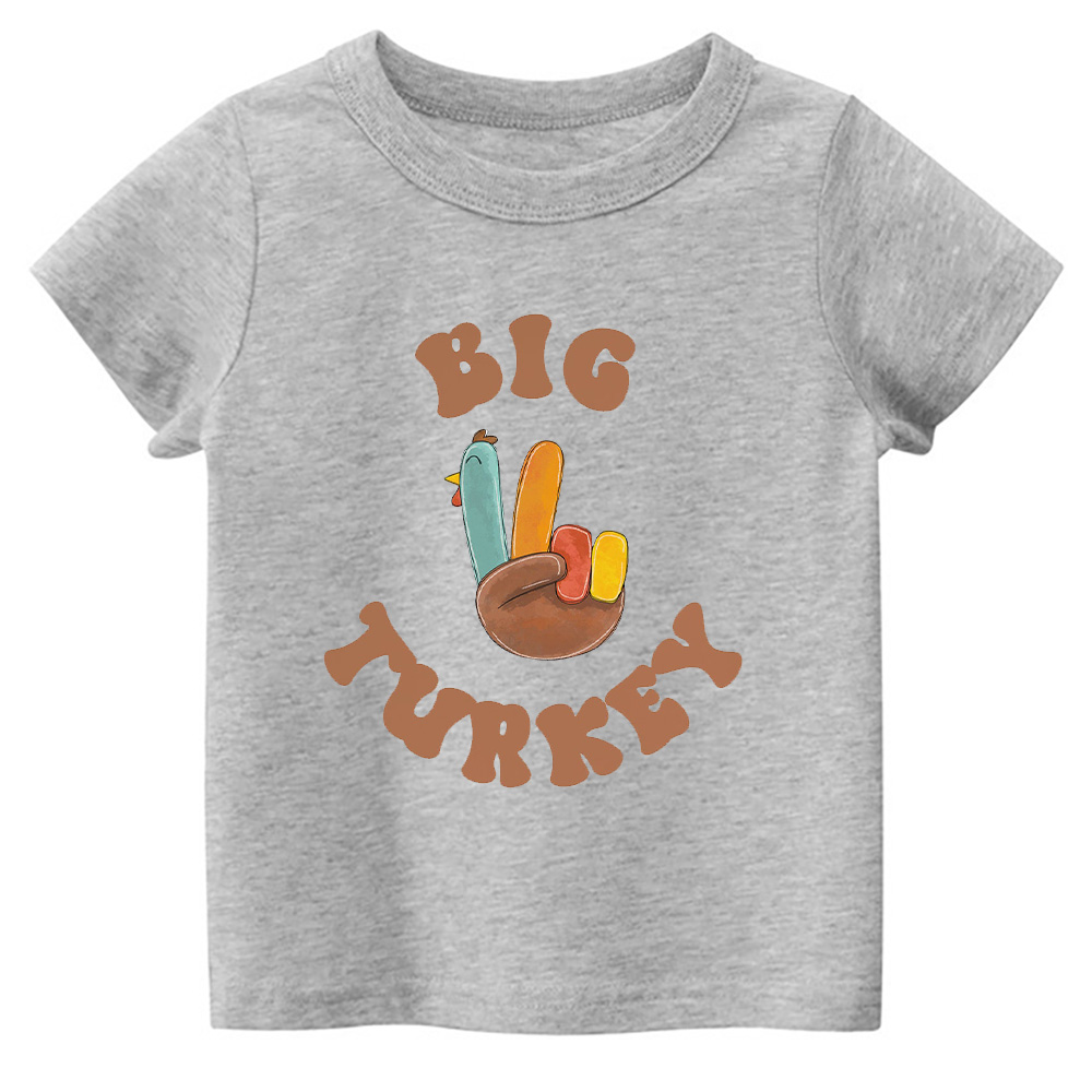 Big Turkey Thanksgiving Toddler Retro Shirt