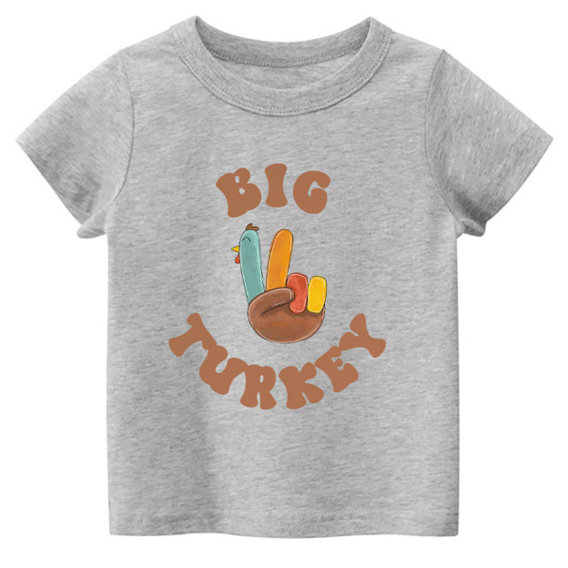 Big Turkey Thanksgiving Toddler Retro Shirt