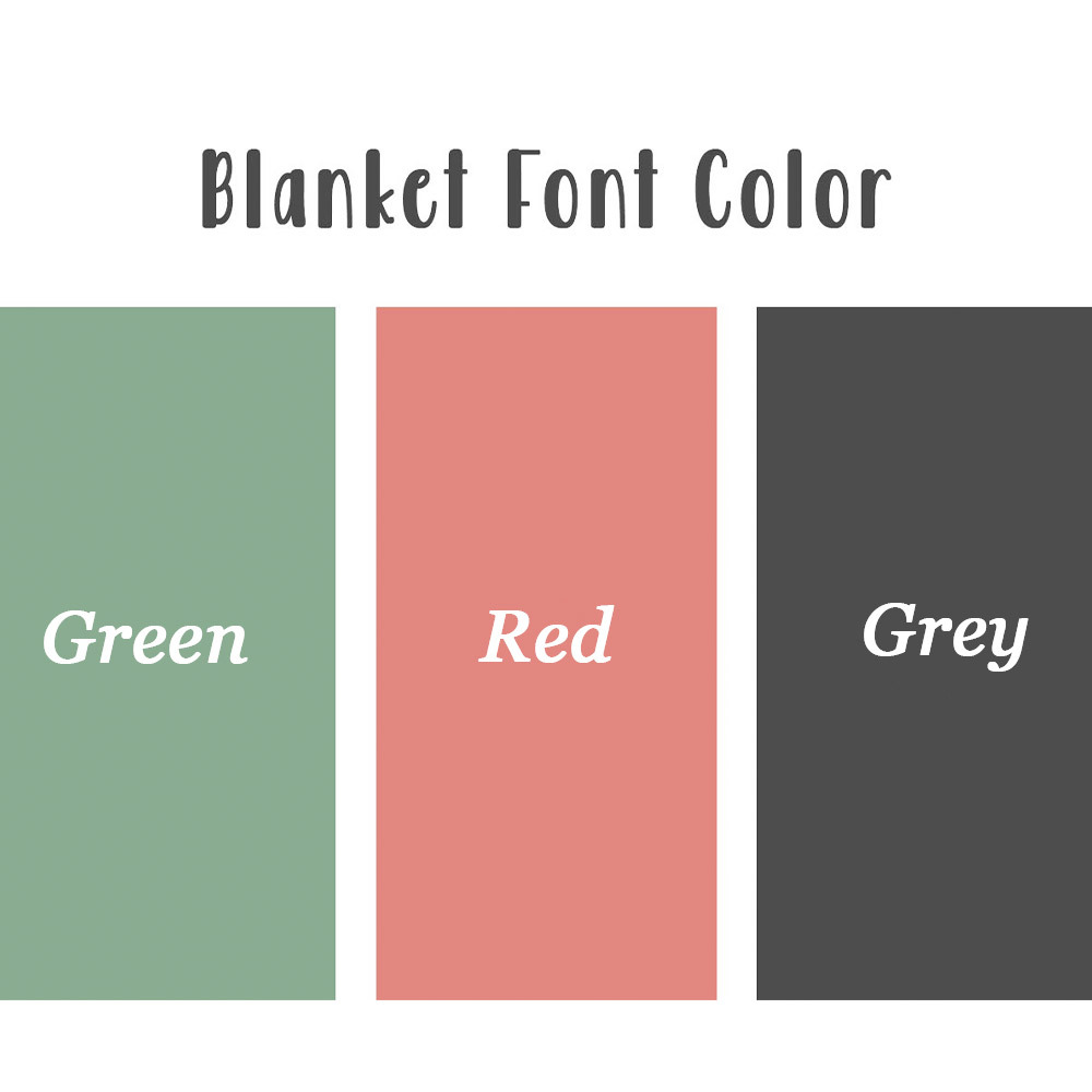 Personalized Name Pink Flower Blanket