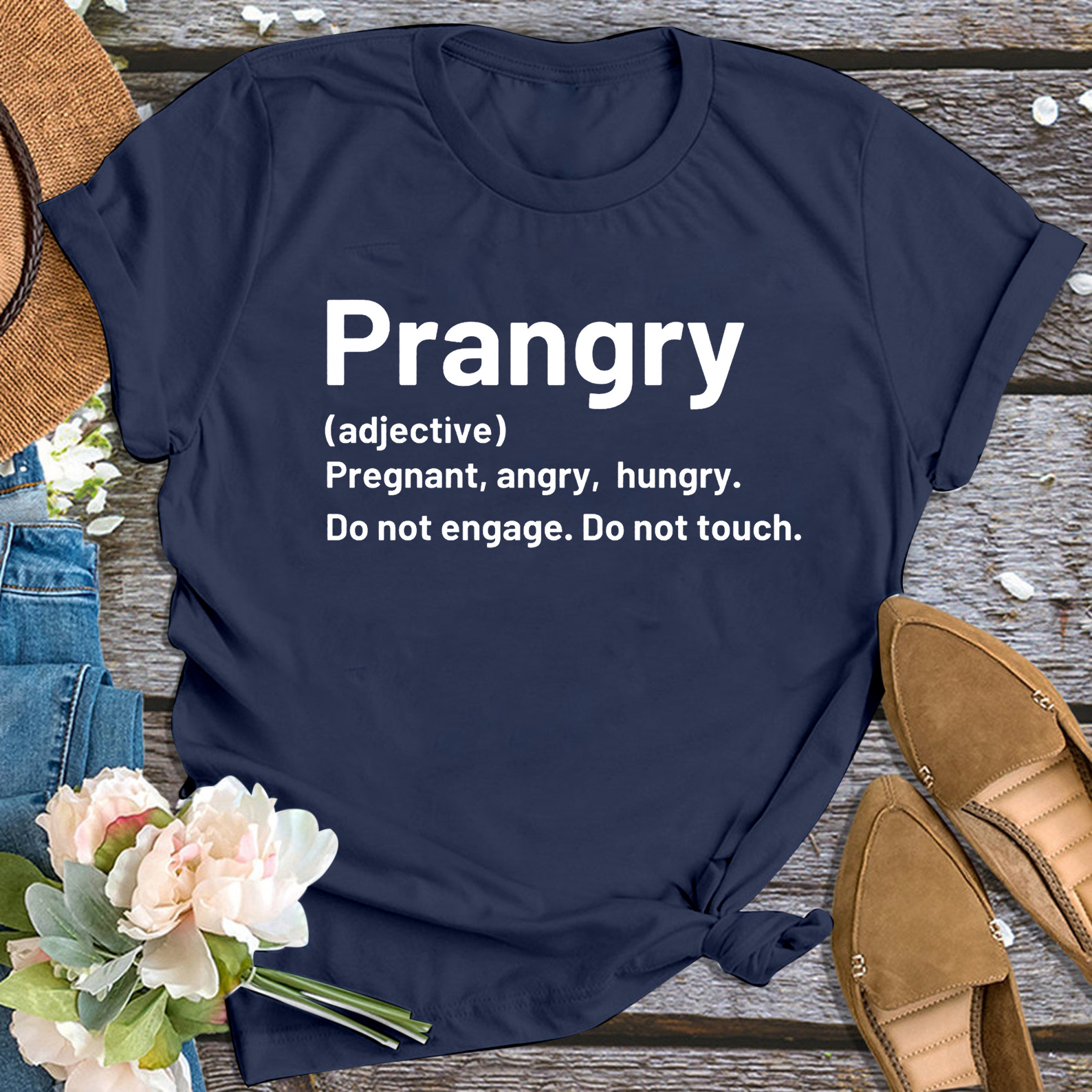 Prangry Mama Pregnancy Announcement Shirt