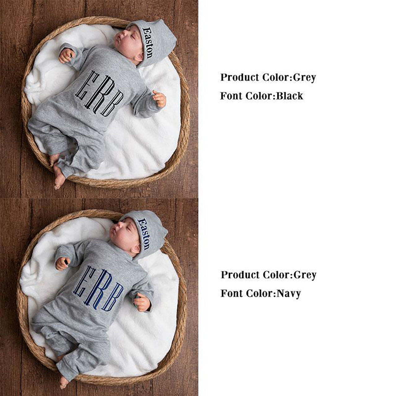 Personalized Baby Rompers (Initials)