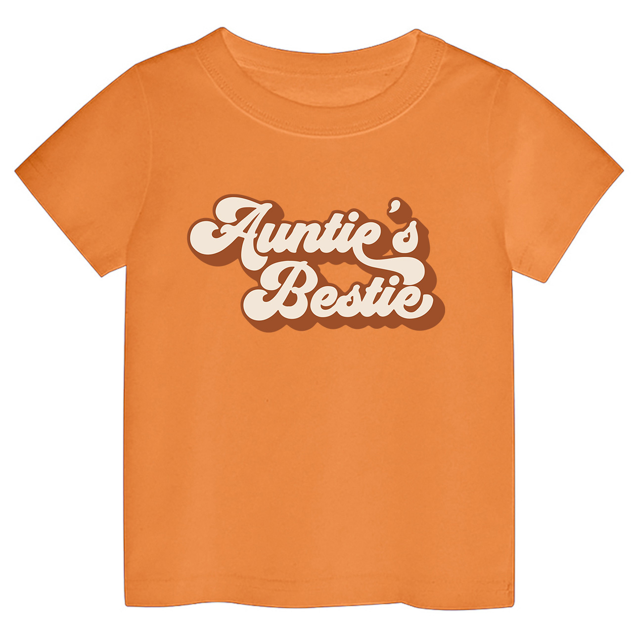 Auntie's Bestie Retro Natural Kids T-shirts