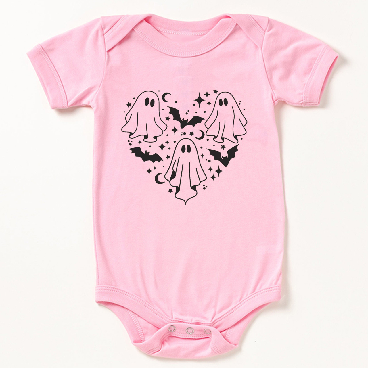Ghost In Heart Halloween Baby Bodysuit