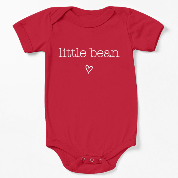 Cute Natural Little Bean Baby Bodysuit