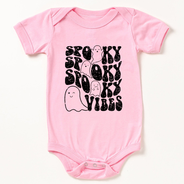 Spooky Vibes Retro Baby Bodysuit