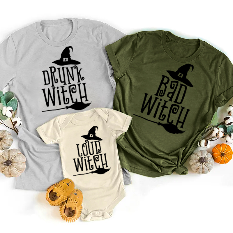 Customized Witch Family Matching Shirt