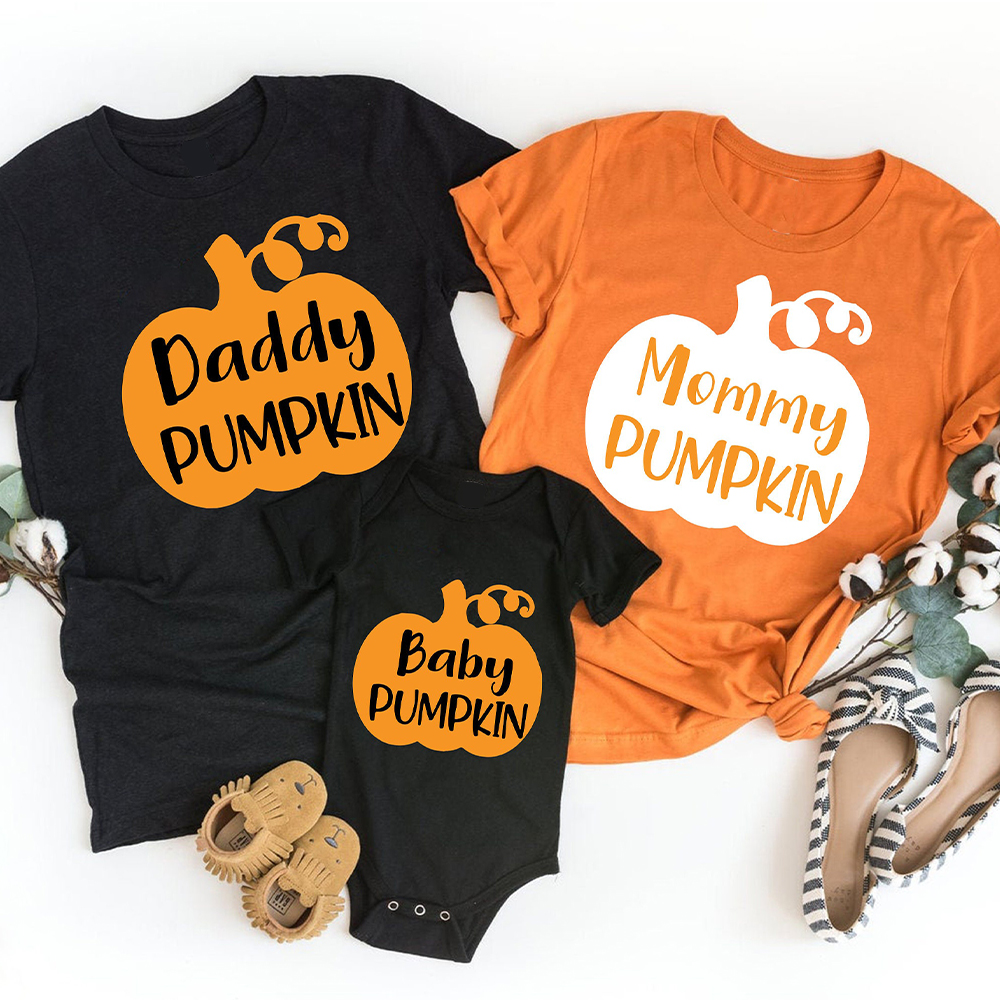 Halloween Family Pumpkin Matching Shirts