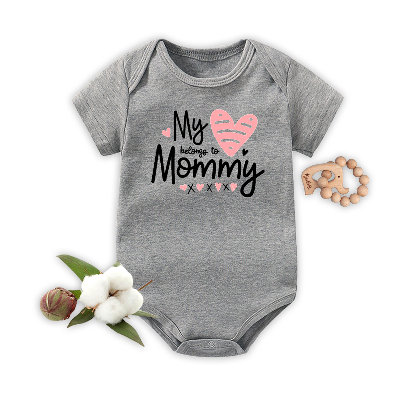My Heart Belongs To Mummy,Baby Bodysuit