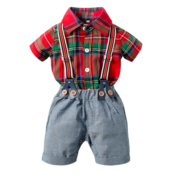 British plaid Baby Bodysuit 