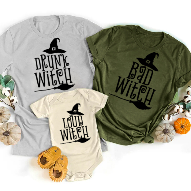 Customized Witch Family Matching Shirt