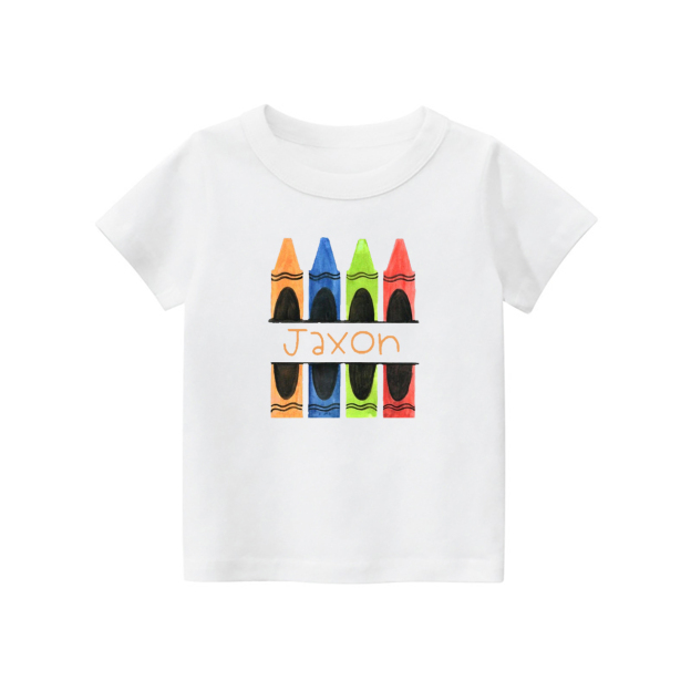 Personalized Colored Pencils Name T-Shirts