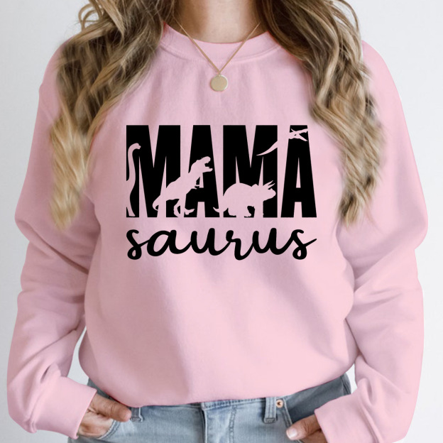 Strong Mama Dinosaur Sweatshirt