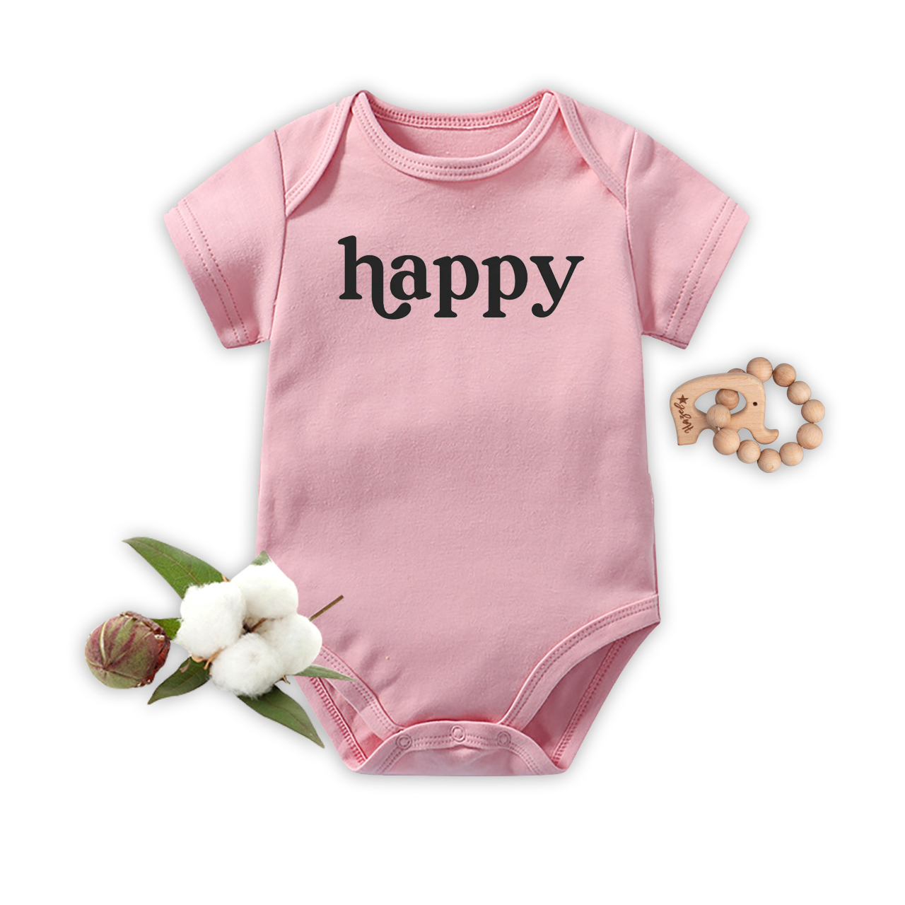 Happy,Baby Bodysuit