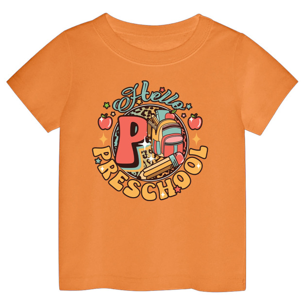 Hello Preschool Back To School Kids Shirts